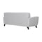 Armen Living Jedd Contemporary Sofa in Genuine Dove Gray Leather with Brown Wood Legs LCJD3DV - alternate 3